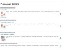 Tablet Screenshot of plainjanedesigns.blogspot.com