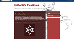Desktop Screenshot of impairedthinking.blogspot.com