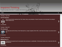 Tablet Screenshot of impairedthinking.blogspot.com