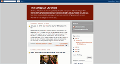 Desktop Screenshot of ethiopianchronicle.blogspot.com