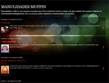 Tablet Screenshot of manualidadesmuffin.blogspot.com