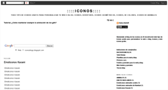 Desktop Screenshot of iconosblogs.blogspot.com