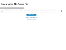 Tablet Screenshot of concurso-isa-tkm-super-fas.blogspot.com