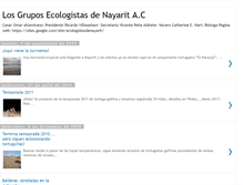 Tablet Screenshot of ecologistasdenayarit.blogspot.com