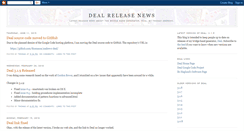 Desktop Screenshot of dealreleasenews.blogspot.com