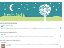 Tablet Screenshot of loveskidlit.blogspot.com