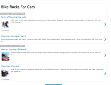 Tablet Screenshot of bike-racks-for-cars.blogspot.com