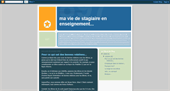 Desktop Screenshot of maviedestagiaire.blogspot.com