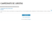 Tablet Screenshot of campeonatojuristas.blogspot.com