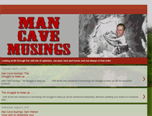 Tablet Screenshot of mancavemusings.blogspot.com