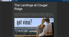 Desktop Screenshot of cougarridgelandings.blogspot.com