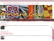 Tablet Screenshot of christinacreating.blogspot.com