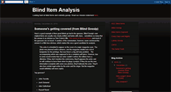 Desktop Screenshot of blinditemanalysis.blogspot.com
