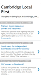Mobile Screenshot of cambridgelocalfirst.blogspot.com