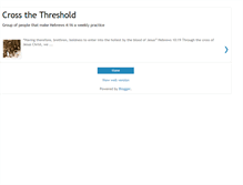 Tablet Screenshot of crossthethresholdmn.blogspot.com