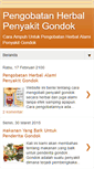 Mobile Screenshot of pengobatanherbalpenyakitgondok99.blogspot.com