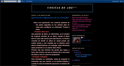 Desktop Screenshot of cositasdeade.blogspot.com