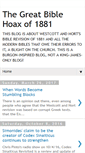 Mobile Screenshot of greatbiblehoax.blogspot.com