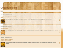 Tablet Screenshot of colourfulflavors.blogspot.com