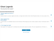 Tablet Screenshot of ghostlegends.blogspot.com