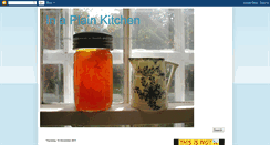 Desktop Screenshot of inaplainkitchen.blogspot.com