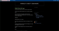 Desktop Screenshot of bestwealthseminars.blogspot.com