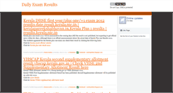 Desktop Screenshot of dailyexamresults.blogspot.com