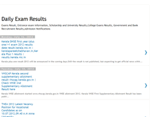 Tablet Screenshot of dailyexamresults.blogspot.com
