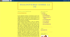 Desktop Screenshot of dialoguemossobrelafe.blogspot.com