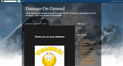 Desktop Screenshot of damageonground.blogspot.com