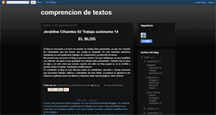 Desktop Screenshot of comprenciondetextos.blogspot.com