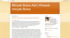 Desktop Screenshot of minyakbulusasli.blogspot.com