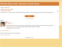 Tablet Screenshot of minyakbulusasli.blogspot.com