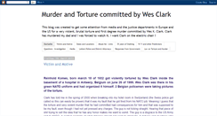 Desktop Screenshot of murderbywesclark.blogspot.com