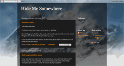 Desktop Screenshot of hidemesomewhere.blogspot.com