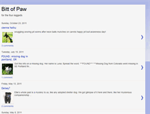 Tablet Screenshot of bittofpaw.blogspot.com