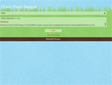 Tablet Screenshot of cloverpatchdesigns.blogspot.com