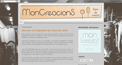 Desktop Screenshot of moncreacions.blogspot.com