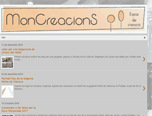 Tablet Screenshot of moncreacions.blogspot.com