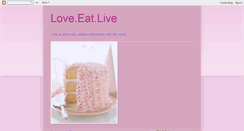 Desktop Screenshot of megs-loveeatlive.blogspot.com