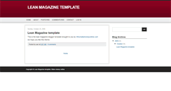 Desktop Screenshot of leanmagazine-whomakemoneyonline.blogspot.com