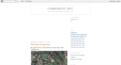 Desktop Screenshot of camberleyrfc.blogspot.com