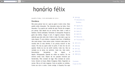 Desktop Screenshot of honoriofelix.blogspot.com