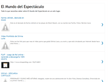 Tablet Screenshot of enelmundodelespectaculo.blogspot.com