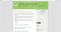 Desktop Screenshot of minhasdicaslinux.blogspot.com