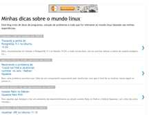Tablet Screenshot of minhasdicaslinux.blogspot.com