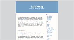 Desktop Screenshot of barnski.blogspot.com