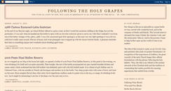 Desktop Screenshot of followingtheholygrapes.blogspot.com