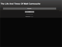 Tablet Screenshot of mattcarmouche.blogspot.com