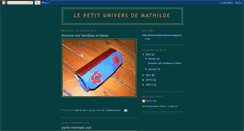 Desktop Screenshot of le-petit-univers-de-mathilde.blogspot.com